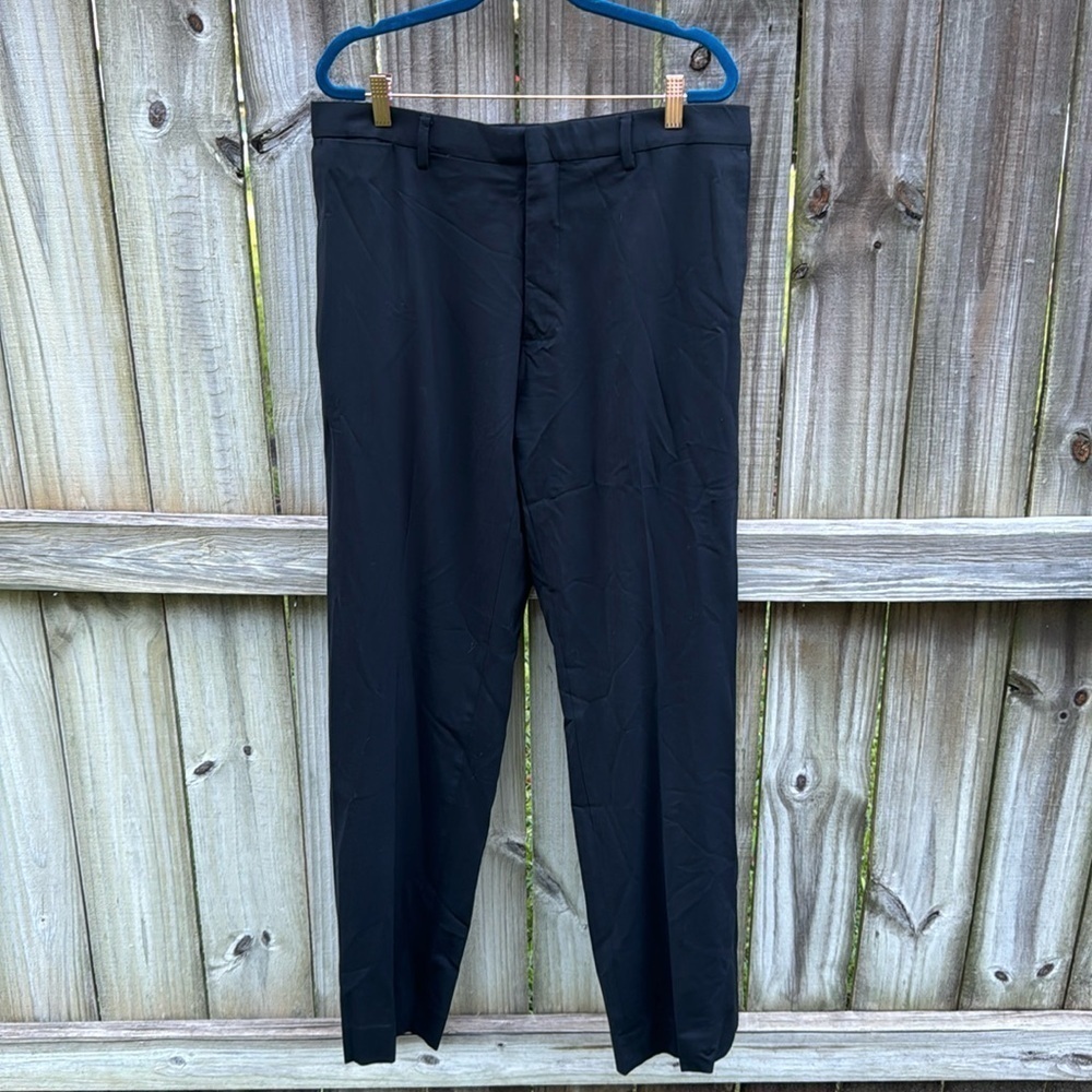 Banana Republic classic fit wool slacks, black, size 34x34
